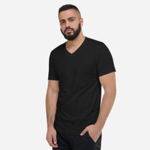 Unisex Short Sleeve V-Neck Jersey Tee